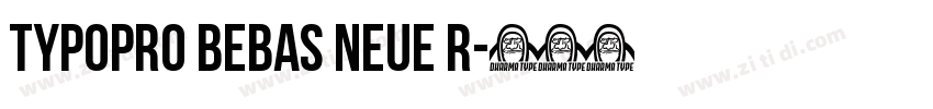 TypoPRO Bebas Neue R字体转换